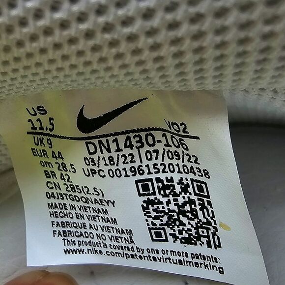 NEW NIKE AIR FORCE 1 LOW WHITE PEACHY PINK SIZE 11.5 WOMENS - Picture 9 of 10